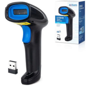 Leitor De Código De Barras Exbom Lcb-s600a Laser Usb Preto